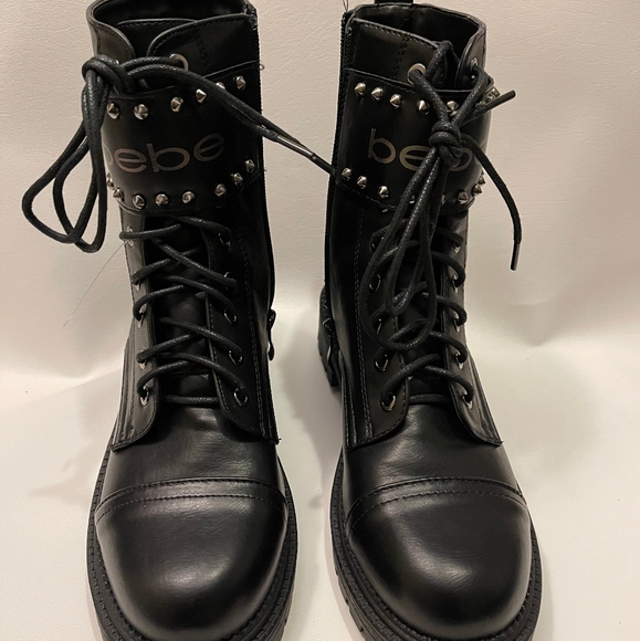 BEBE Dalila Combat Boots - Picture 2 of 5